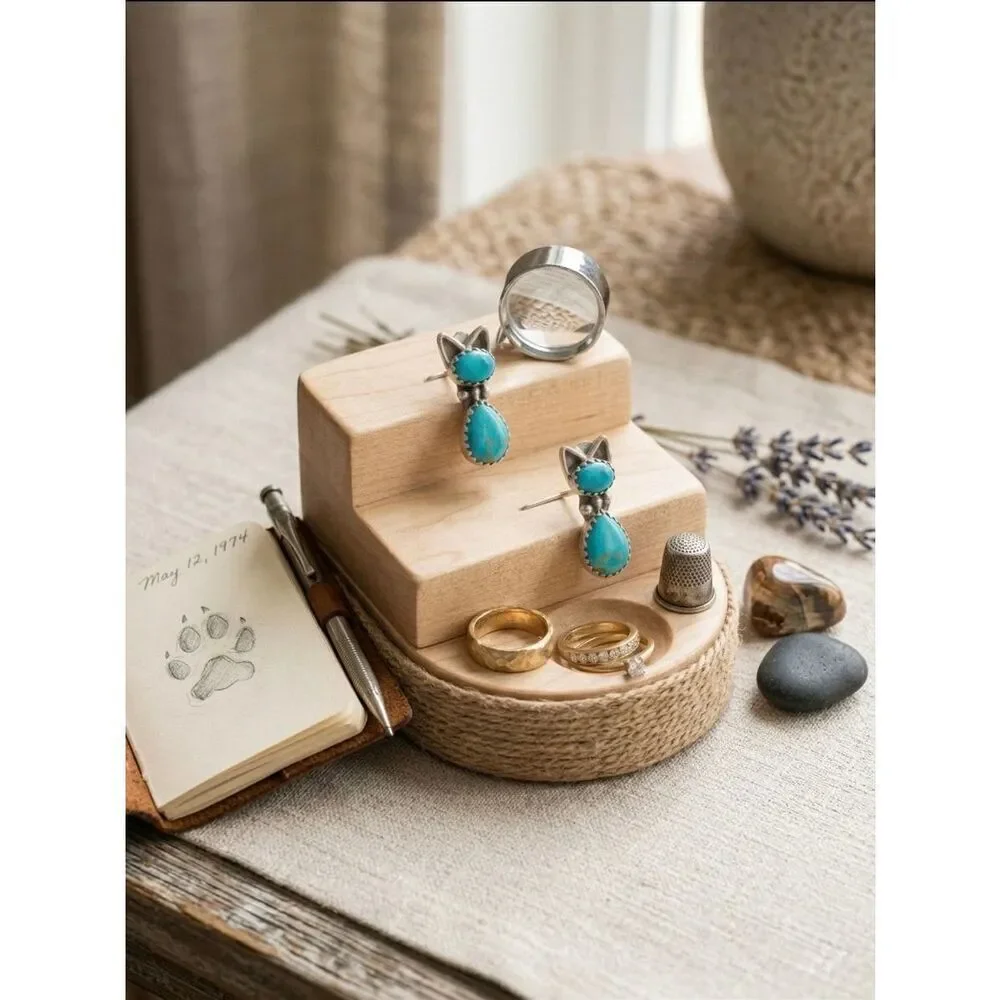 Kingman Turquoise Cat Earrings Cute Southwestern Kitty Sterling Silver Stud
